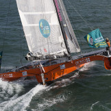 Sortie sensation trimaran de course - Regate du tour de belle-ile